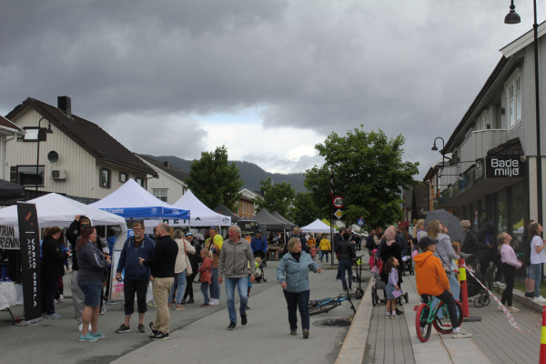 Folkeliv på Byfesten.